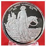 1973 BU 1oz 999 Silver Texas Ranger Commemorative