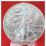 2015 Unc. 1oz. American Silver Eagle