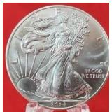 2014 Unc 1oz American Silver Eagle