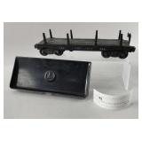 Lionel Operating Log Unloading Car 3461 & Log Bin