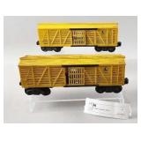 2 Lionel Cattle Cars No. 6656