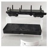 Lionel Operating Log Unloading Car 3461 & Log Bin