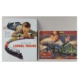 2 Lionel Trains Tin Lithograph Collector Signs