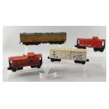 Lionel O Gauge UP B Unit Box Car & Cabooses