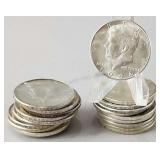 20 1964 90% Silver Kennedy Half Dollars
