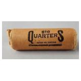 $10 Roll / 40 1964 UNC Washington Silver Quarters