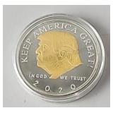 2020 Donald Trump Gold Plated Collector Round