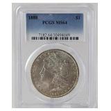 1888 Morgan Silver Dollar PCGS MS 64