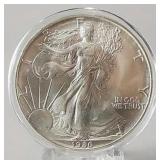 1986 Unc. American Silver Eagle