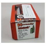 100 Hornady 303 Cal. 174gr. RN Interlock Bullets