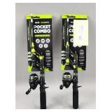 2 Profishiency Pocket Fishing Rod & Reel Combo