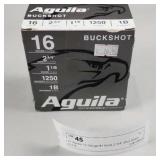 25 Aguila 12 Gauge #1 Buck 2 3/4' Shot Shells