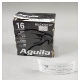 25 Aguila 16 Gauge #1 Buckshot Shotgun Shells NIB