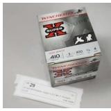 25 NIB Winchester Super X 410 #4 3' Shotgun Shells