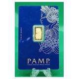 Pamp Suisse 2.5g .9999 Gold Bar Assay Sealed