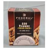 Federal 22lr CPHP 550 Round Box of Ammunition Federal 22lr CPHP 550 Round Box of Ammunition