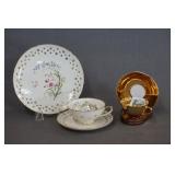 Bavaria China Snack Set & Gold Cup and Saucer Set