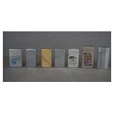 7 Vintage Zippo Parker and Butane Lighters