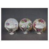 Ucagco Birthday Cup and Saucer Sets Jan July Oct