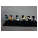 13 Gold and Silver Plated Ladies Fashion Rings