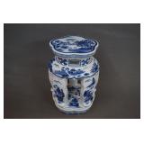 Blue Willow Porcelain 16" Bombay Plant Stand