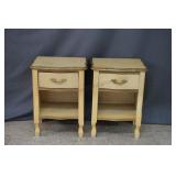 Vintage French Country Bedside Night Stands
