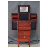 Lori Greiner Deluxe Wood Jewelry Organizer Armoire