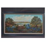 Oil Painting on Canvas Texas Bluebonnets Landscape