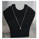 Sterling Silver and CZ Pendant necklace