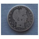 1895 Barber Silver Half Dollar