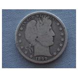 1899 Barber Silver Half Dollar