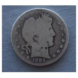 1902-O Barber Silver Half Dollar
