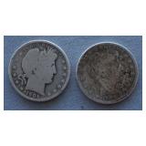1906-D and 1906-S Barber Silver Dollar Coins