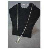 5gr Silver Bar Pendant and Sterling Chain Necklace
