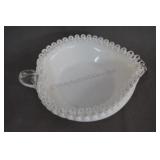 Fenton Silver Crest Heart Shaped Candy Dish