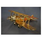 Gearbox Limited Edition Shell Gold Diecast Biplane
