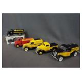 5 Shell Oil Company Diecast Replica Model Trucks