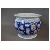 Chinese Porcelain 10" 5 Gallon Planter