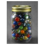 Unsearched Jar of Marbles Vintage to Modern