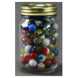 Unsearched Jar of Marbles Vintage to Modern