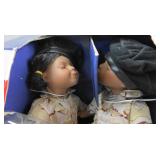 Military Porcelain Dolls James and Jada