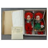 Marie Osmond Porcelain Twin Dolls Jingles & Belle