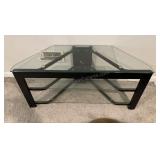 Glass TV Stand 17.75x42.5x18.75 inches tall
