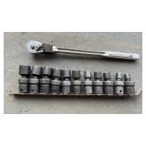 Snapon Metric Swivel Sockets & Craftsman Ratchet