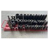 3/8 & 1/2 Drive impact Sockets on Rail