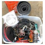Tote of Misc Garage / Automotive Items