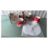 Christmas Lot Budweiser, Cocacola Mugs & More