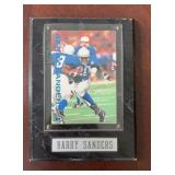 Barry Sanders Plaque (Oversized Card)