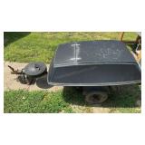 Fiberglass Motorcycle Trailer No Title As is