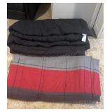 (2) full size Blankets W/Pillows